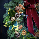 Fresh Christmas Door Wreath