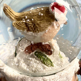 Festive Robin Snow Globe