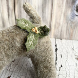 Brown Felt Christmas Dog