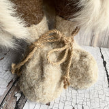 White Gonk with a beige fur coat