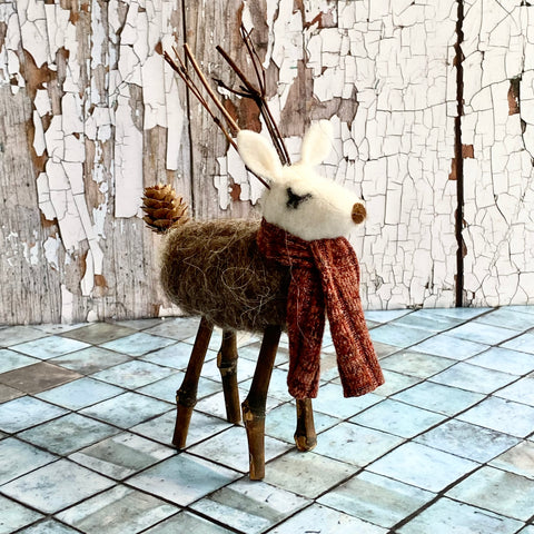 woollen freestanding reindeer