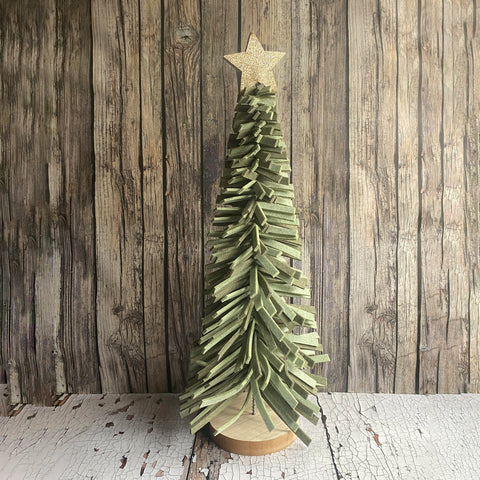 Tall Green Felt Christmas Tree