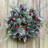 Faux Frosted Wreath