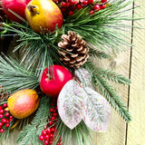 Faux Fruit Wreath