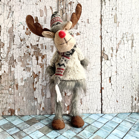 Fabric Bouncing Reindeer