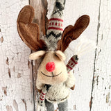 Fabric Bouncing Springer Reindeer