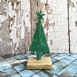 Green Enamel Christmas Tree
