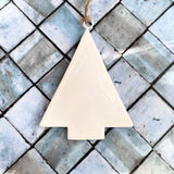 White Enamel Christmas Tree