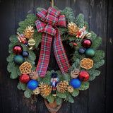 Nutcracker Christmas Door Wreath