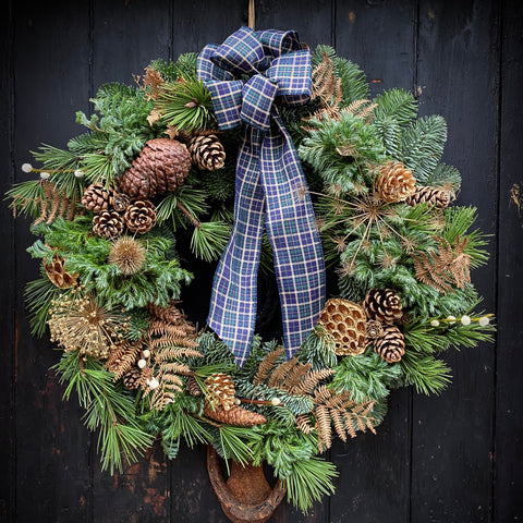 foraged christmas wreath