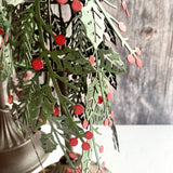 Two Metal Holly Trees