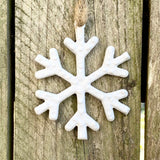 white snowflake christmas decoration