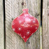 red metal bauble