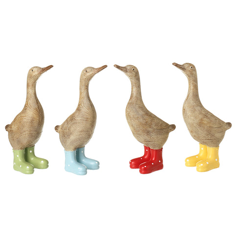 ducks in wellies