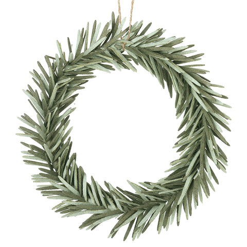 Green Long Leaf Christmas Wreath