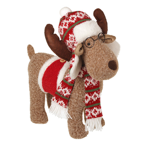 festive moose in glasses