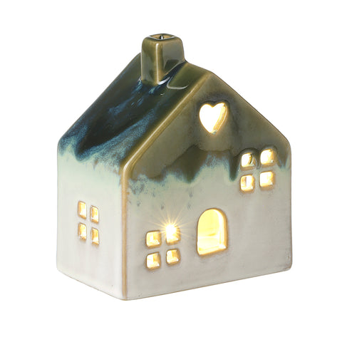 ceramic light up house