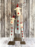 Three Tin Freestanding Reindeers