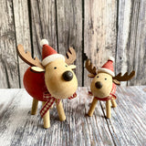 wooden christmas reindeers
