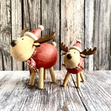 Two Wooden Reindeer