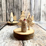 Mouse, Snowman and Penguin decorations