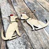 Two hanging Dogs with Bells