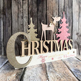 Pink Merry Little Christmas Sign