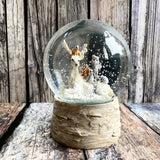 Sitting Deer with friends Snow Globe