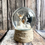 Sitting Deer with friends Snow Globe