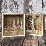 light up Christmas scene