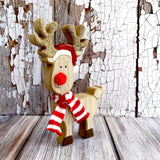 Rudolphs Girlfriend with a red and white scarf