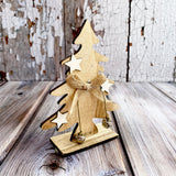 Wooden Tree with Star