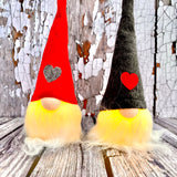 Light up Santas with Red Hats