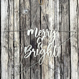 merry and bright sign