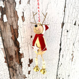 Wooden Reindeer with Star