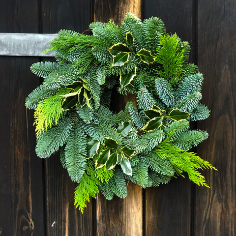 fresh christmas wreath